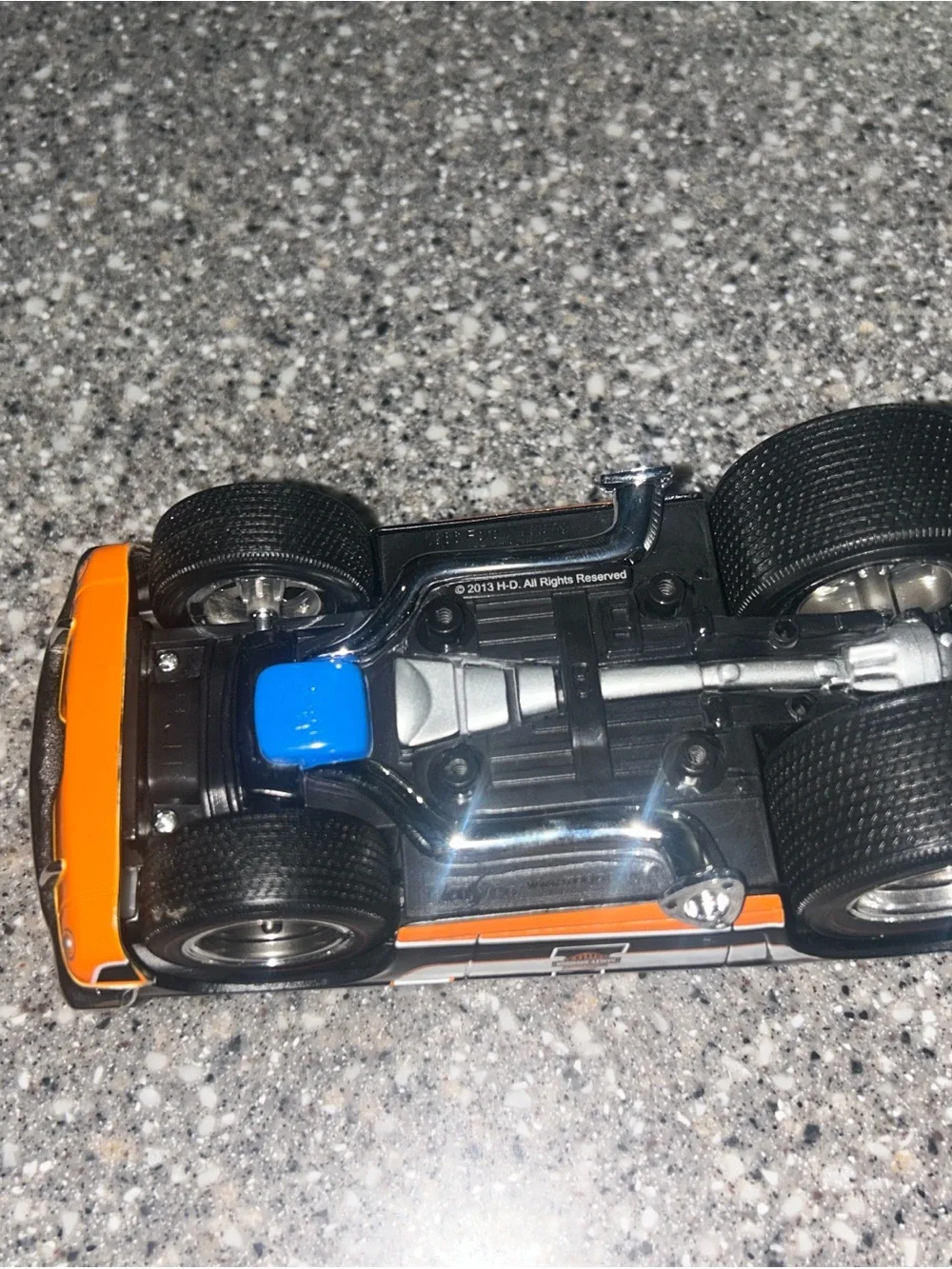 Harley-Davidson Black & Orange Muscle Car Toy
